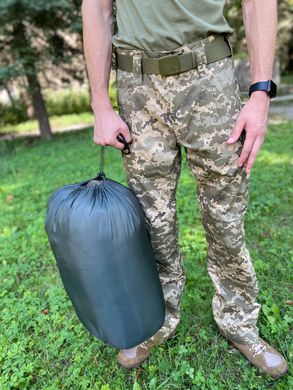 Спальний мішок кокон тактичний водовідштовхуючий Хакі із чохлом XL