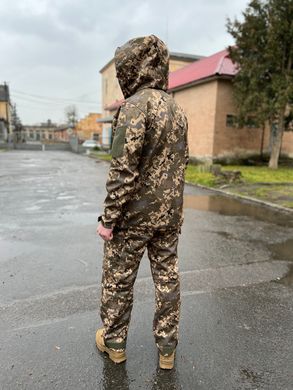 Костюм військовий SoftShell піксель з капюшоном, 48/4